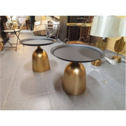 MESITA AUX DORADO 50X50X44