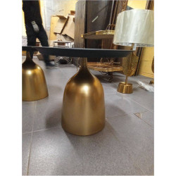 MESITA AUX DORADO 50X50X44