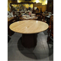 MESA COMEDOR MANGO MARMOL 120X120X78