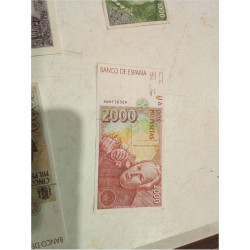 BILLETE 2000 PTS 1992