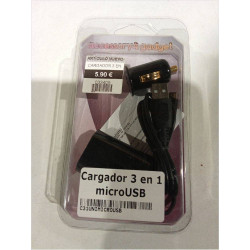 CARGADOR 3 EN 1 MICRO USB...