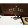 CANDELABRO ALUMINIO 38X10X38 7 VELAS