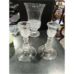 PAREJA CANDELABROS CRISTAL...