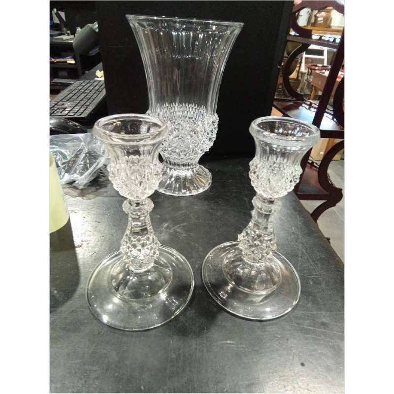 PAREJA CANDELABROS CRISTAL DARQUES