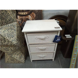 CAJONERA BAMBU 42X32X63 BL