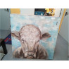 LIENZO VACA 100X100