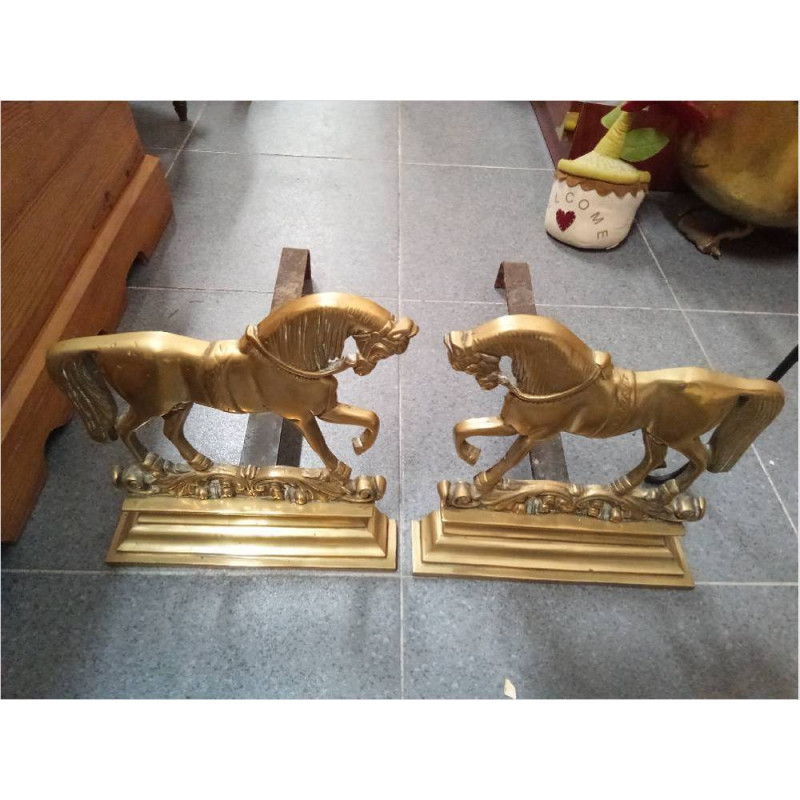 PAREJA DE MORILLOS BRONCE