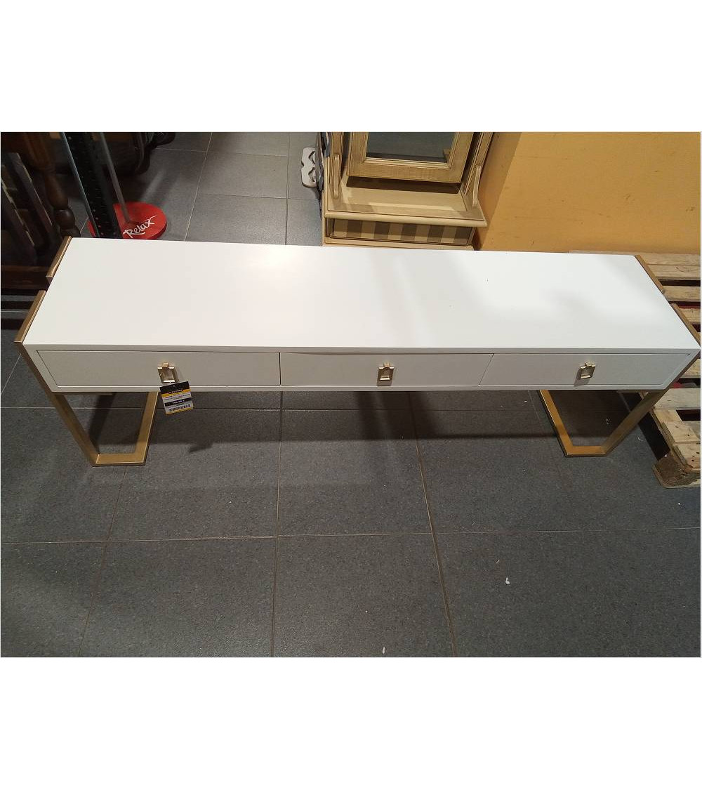 MESA CENTRO MAD BLANCO 150X36X48