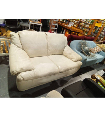 SOFA PIEL 2 PLAZAS