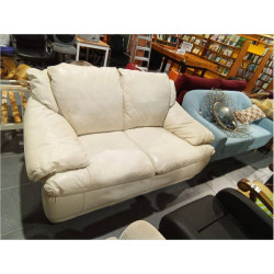 SOFA PIEL 2 PLAZAS