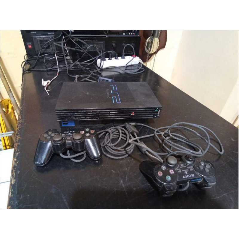 CONSOLA PS2 CON DOS MANDOS