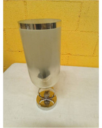 JARRON CRISTAL ALUMINIO 15X15X44 CAMPAN