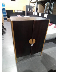 APARADOR MADEA METAL 80X40X120 NEGRO