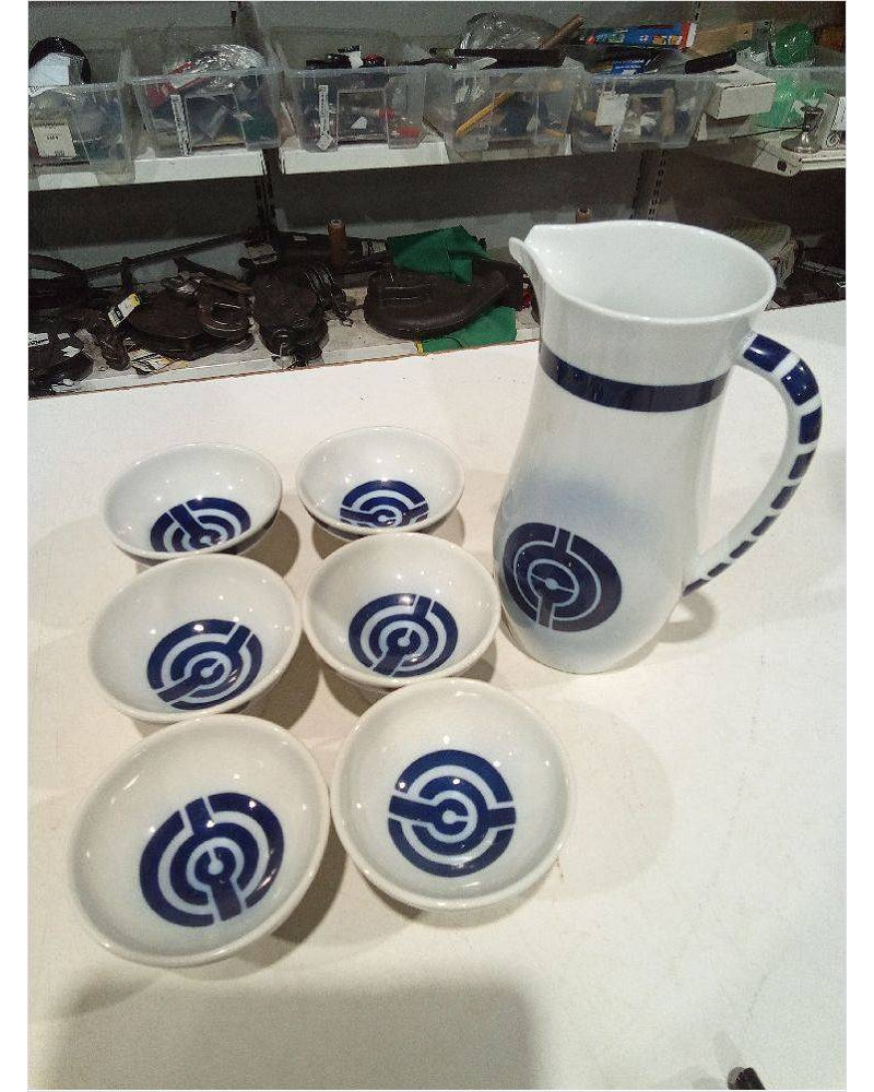 CONJUNTO VINO 6 TAZAS CON JARRA SARGADELOS
