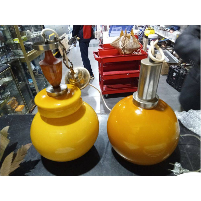 LAMPARA VINTAGE AMARILLA