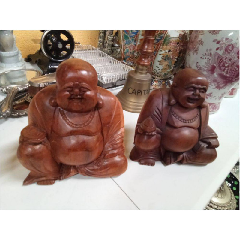 FIGURA BUDA MADERA
