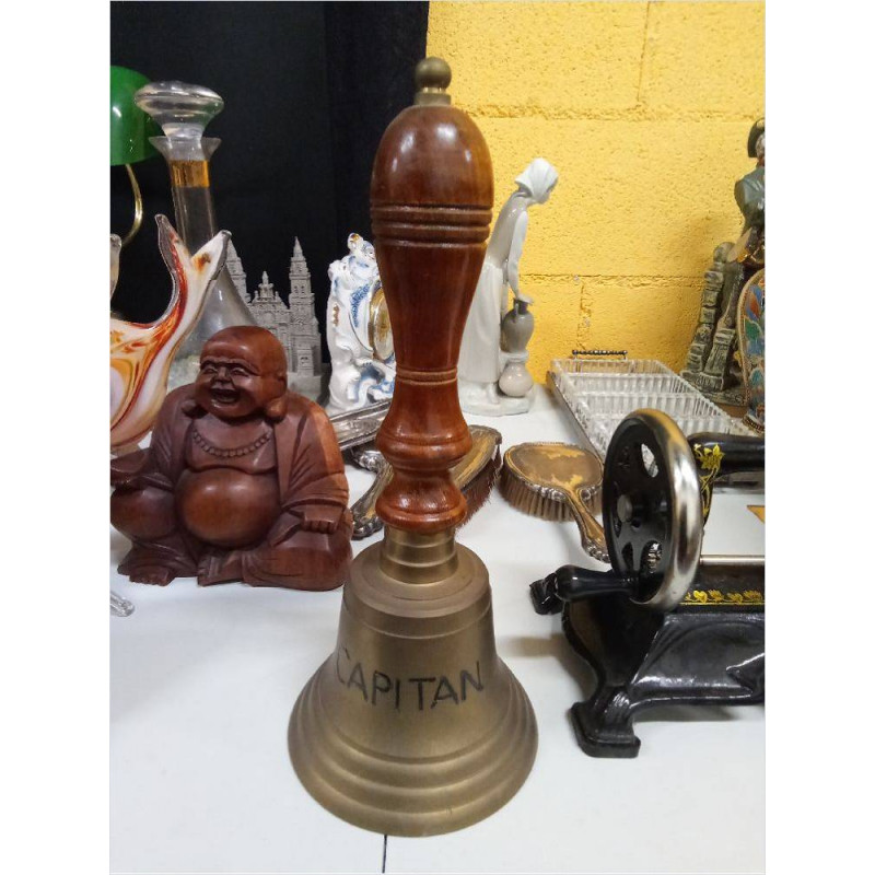 CAMPANA BRONCE MADERA 