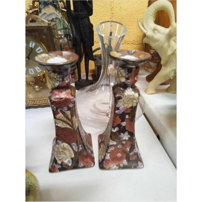 PAREJA CANDELABROS ORIENTAL 