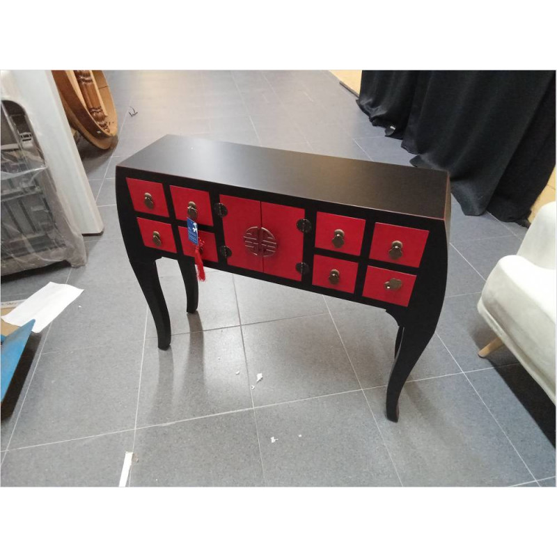 CONSOLA  ABETO 98.5X27X80 ROJO