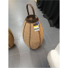 PORTAVELAS YUTE BAMBU 40X40X93