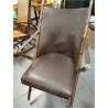 SILLA PLEGABLE PIEL Y FALSO BAMBU