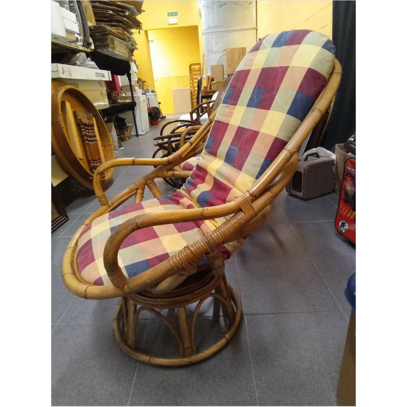 SILLON BAMBU GIRATORIO