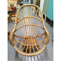 SILLON BAMBU GIRATORIO