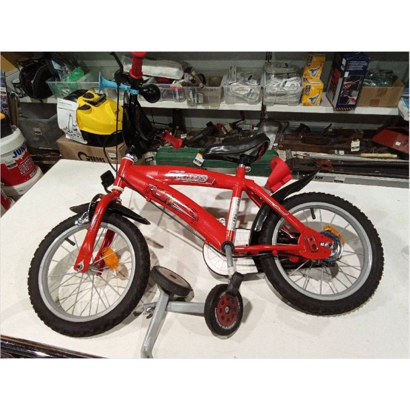 BICICLETA 14 RADIO MCQUEEN CON RUEDINES