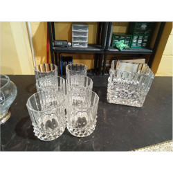 CUBITERA 6 VASOS CRISTAL