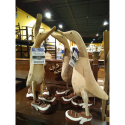 FIGURA MADERA 14X28X43 PATO...