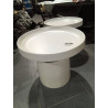 MESITA AUXILIAR METAL 50X50X47 BLANCO