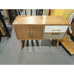 MUEBLE TV PAULOWNIA METAL GRIS