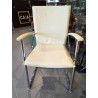 SILLA CROMADA Y PIEL