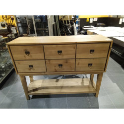 CONSOLA PINO 140X40X110 MARRON