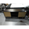 MUEBLE TV MADERA METAL 120X37X50 NEGRO
