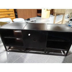 MUEBLE TV MADERA METAL 120X37X50 NEGRO