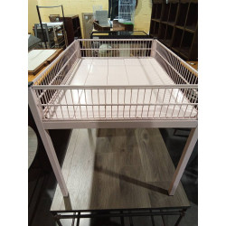 MESA CAJON METALICO ROSA
