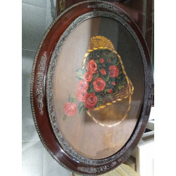 CUADRO CESTA ROSAS