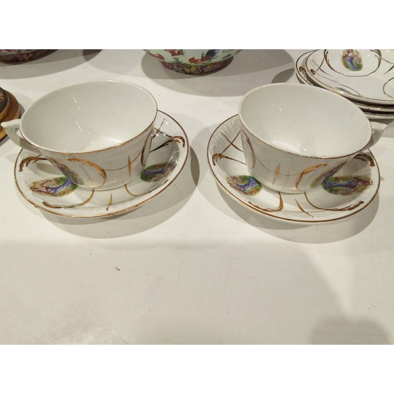 TAZA Y PLATO ANTIGUA PICKMAN