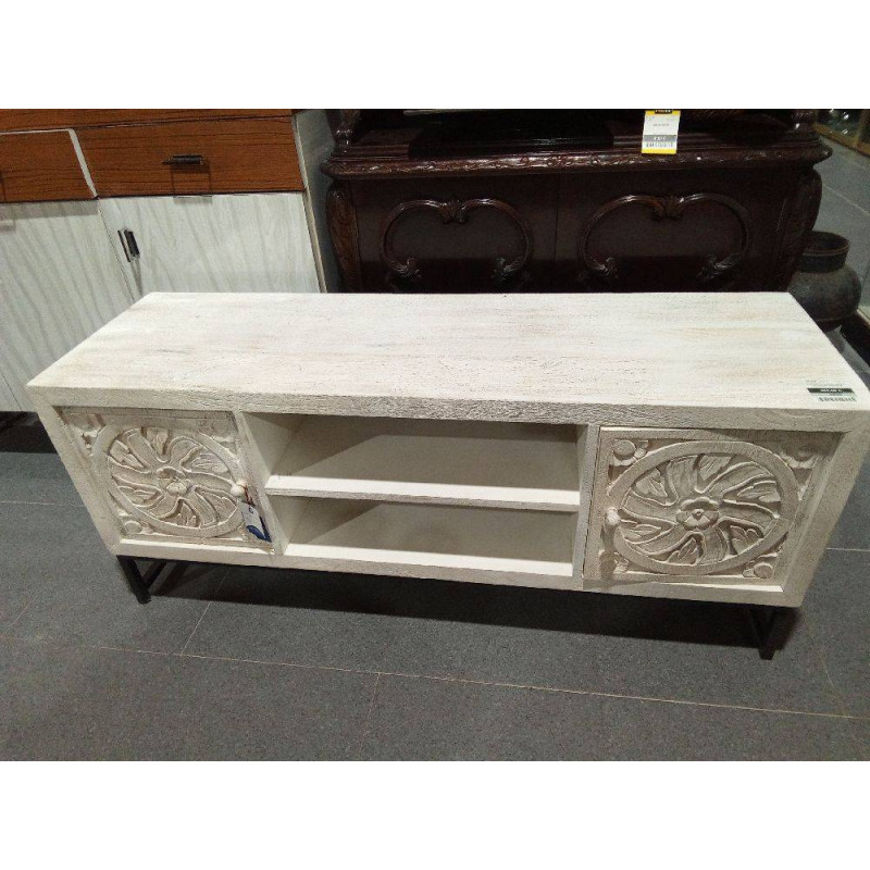 MUEBLE TV MANGO METAL 130X40X55 MANDALA