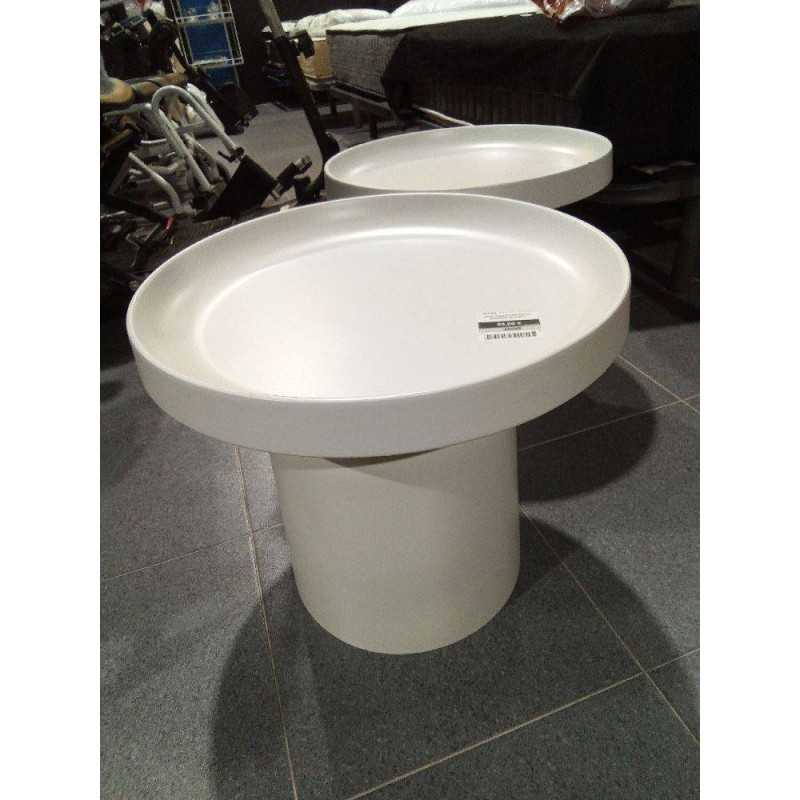 MESITA AUXILIAR METAL 50X50X47 BLANCO