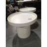 MESITA AUXILIAR METAL 50X50X47 BLANCO