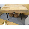 CONSOLA MANGO HIERRO 91X37X75X NATURAL