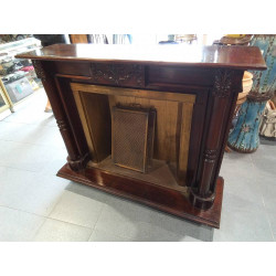 ANTIGUA FALSA CHIMENEA MADERA