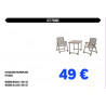 SET PICNIC MESA +2 SILLAS TAUPE