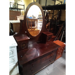 TOCADOR MADERA ANTIGUO 3 CAJ.