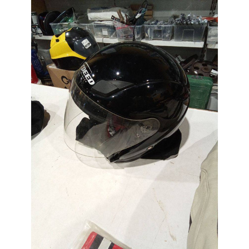 CASCO MOTO NEGRO T-M