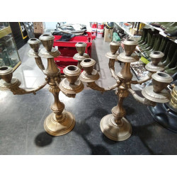 PAREJA CANDELABROS ANTIGUOS