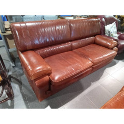 SOFA 3 PLAZAS PIEL CAMEL