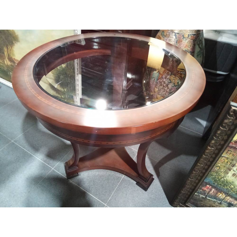 MESA MARQUETERÍA REDONDA